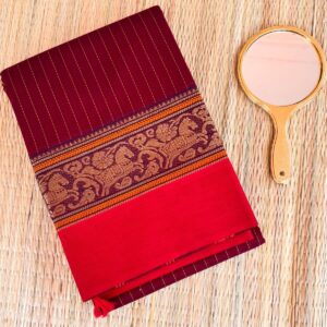 COTTON ZARI -MAROON 01