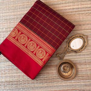 COTTON ZARI- MAROON 02